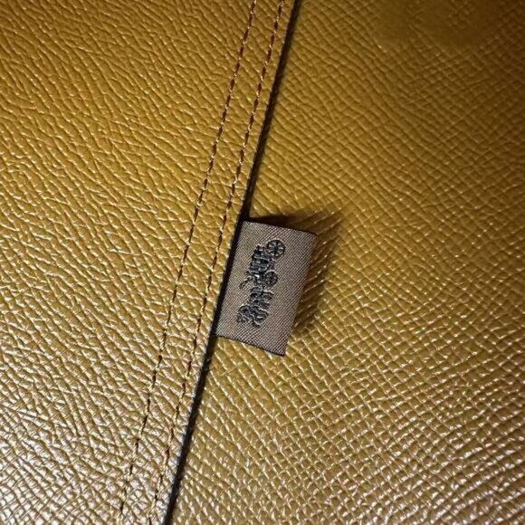 Coach City Tote Bag With Sketch Print Double Face Leather Chalk Multi - Picture 11 of 11